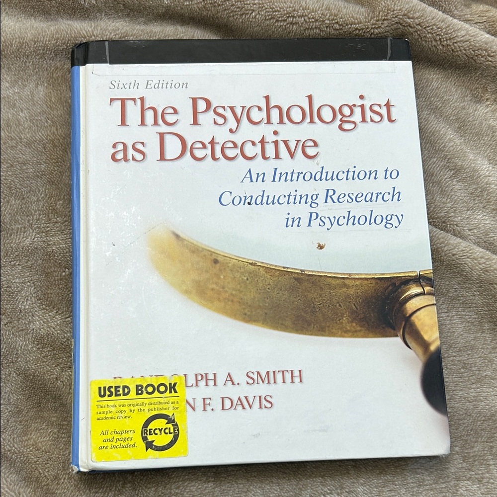 The Psychologist as Detective Sixth Edition Textbook